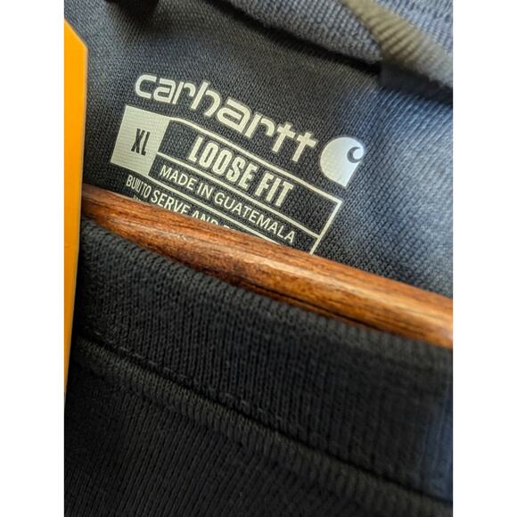 Carhartt Sweatshirt Mens XL Dark Blue Loose Fit Midweight Crew Neck TS0124-M NWT - Picture 4 of 5